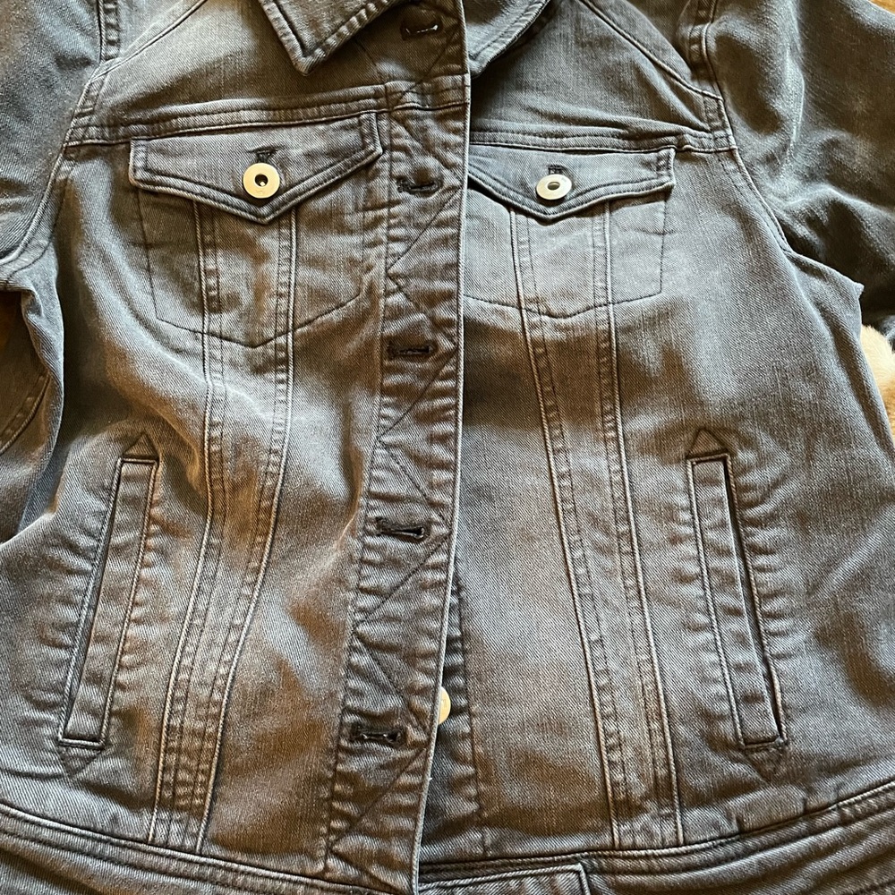 Anthropologie Pilcro New jean jacket medium black/grey